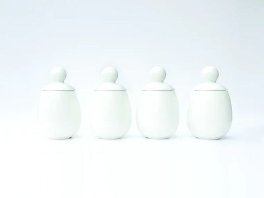 AggCoddler Malin Porcelain Multi-Purpose 4-Piece Gourmet Egg Cooker Set