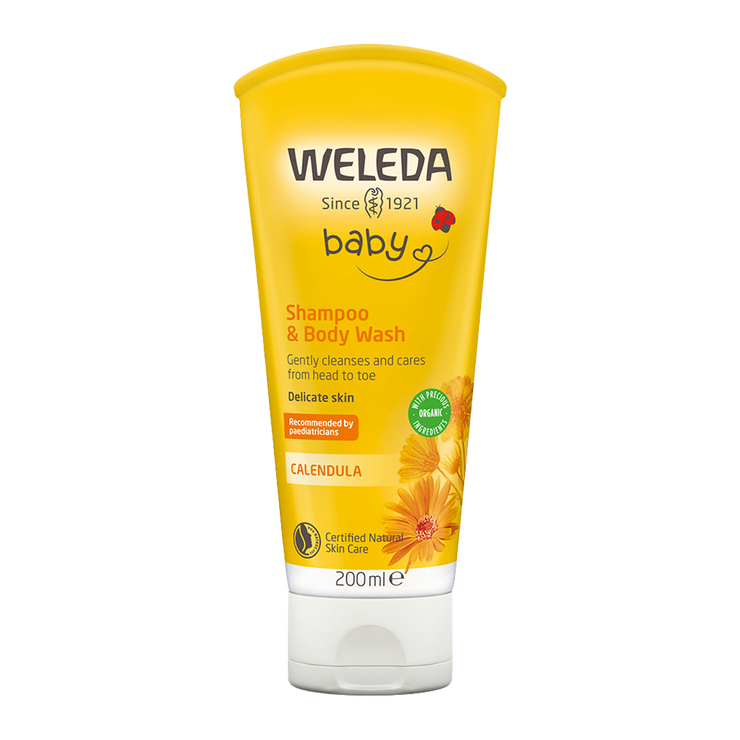 Weleda Calendula 2-in-1 Gentle Shampoo + Body Wash 200 mL | SupplyNest Canada