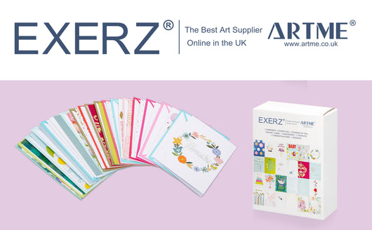 ARTME 24 Assorted Birthday Cards Multipack -12 Designs x 2
