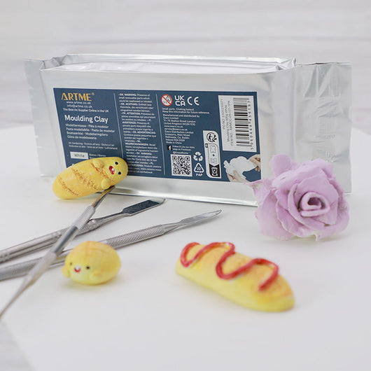ARTME Air Dry Clay White 1000g (500g x 2pk) Modelling Clay Air Hardening