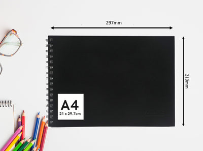 Artme A4 Sketch Pad, 30 Sheets 160gsm, Spiral Bound, Sketchbook - 2pk
