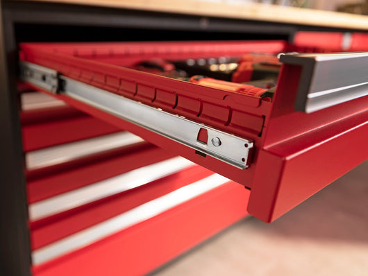 Pro Series 6 Piece Cabinet Set with Base, Wall Cabinet, Locker and Utility Cart