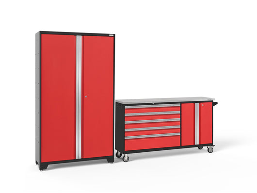 Bold Series 2 Piece Cabinet Set with Project Center and 42 in. Locker