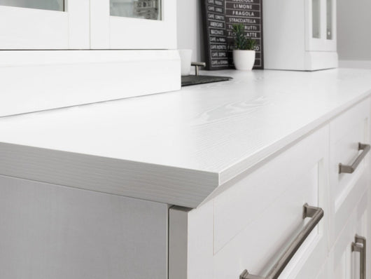 Home Wet Bar 13 Piece Cabinet Set with Wall, Wide Display, Sink Cabinet, Sink, Faucet and Melamine Countertop - 21 in.