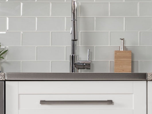 Home Wet Bar 13 Piece Cabinet Set with Wall, Wide Display, Sink Cabinet, Sink, Faucet and Melamine Countertop - 21 in.