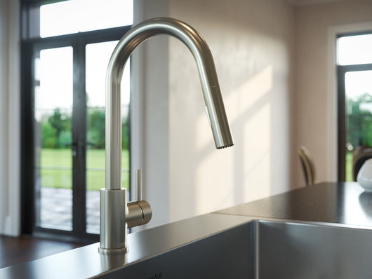 Home Wet Bar 13 Piece Cabinet Set with Wall, Wide Display, Sink Cabinet, Sink, Faucet and Melamine Countertop - 21 in.