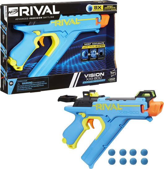 NERF Rival Vision XXII-800 Blaster,8 Rival Accu-Rounds