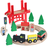 Wooden Train Set - Deluxe