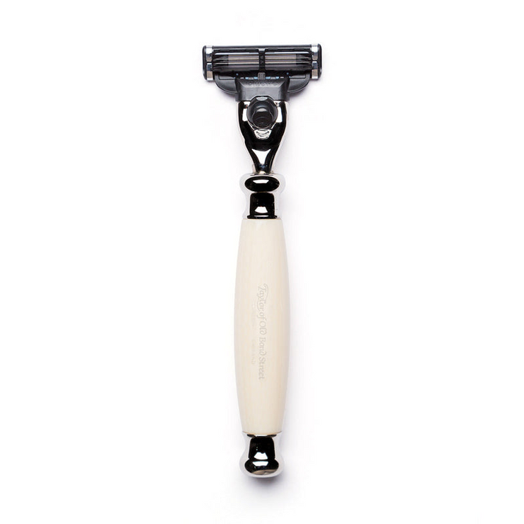 Taylor of Old Bond Street Edwardian Mach3 Razor with Imitation Ivory Handle