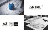 Artme A3 Sketch Pad, 30 Sheets 160gsm, Spiral Bound, Sketchbook - 1pk