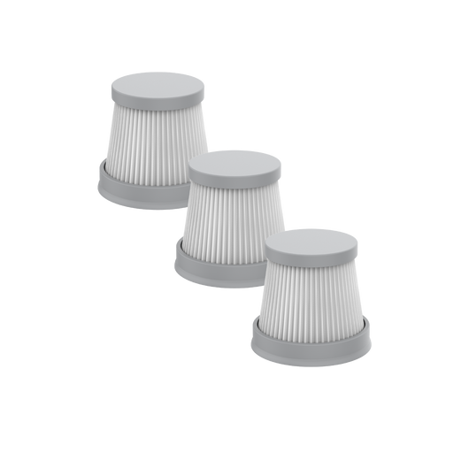 3 filters staggered next to each other. 