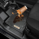 YITAMOTOR® 17-23 Honda Ridgeline Crew Cab Floor Mats Cargo Liner, Custom-Fit Black TPE 1st, 2nd & 3rd Row All-Weather Protection