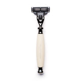 Edwardian Mach3 Razor with Imitation Ivory Handle