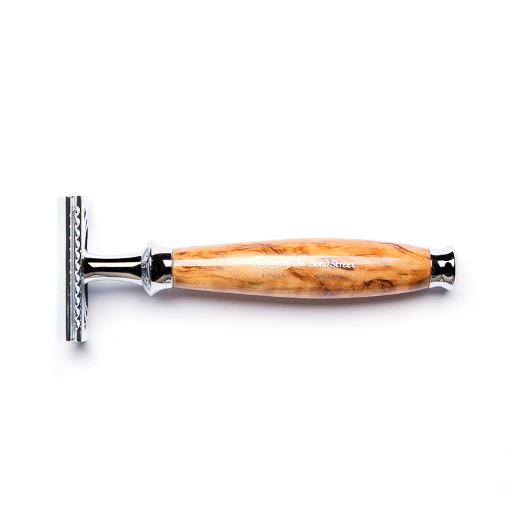 Safety Razor with Birch Wood Handle – Taylor Old Bond St | SupplyNest Canada