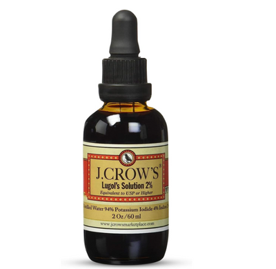 J.Crow’s Lugol’s Solution of Iodine 2oz | High Purity Iodine Drops – UK Stock Fast Delivery