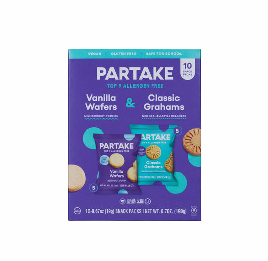 Crunchy Mini Vanilla Wafers & Mini Classic Grahams - 10 Snack Packs