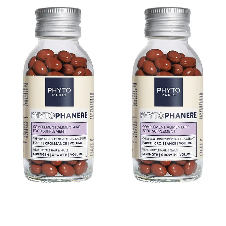 PHYTO Phytophanère Hair & Nail Supplement – 2 × 120 Capsules