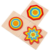 Rainbow Shape Puzzles - Wooden Shape Sorters