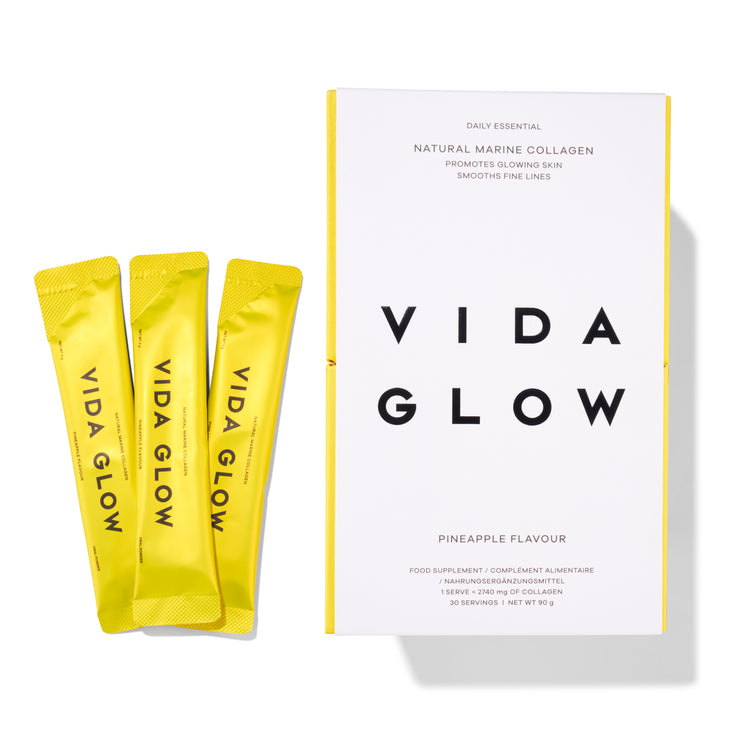 Natural Marine Collagen Sachets - Pineapple – Vida Glow | SupplyNest Canada