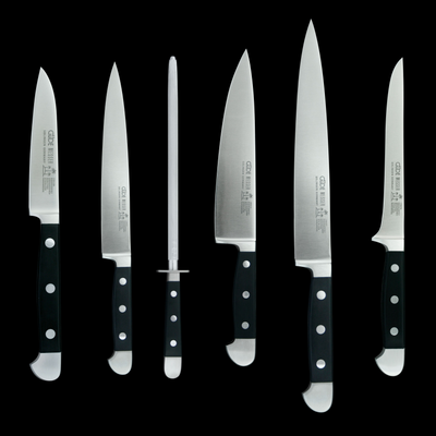 Gude Alpha Series 6-Piece Knife Block Set