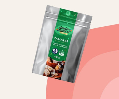 Antojos y Sabores, Tamal Pork Green Sauce, 2 units