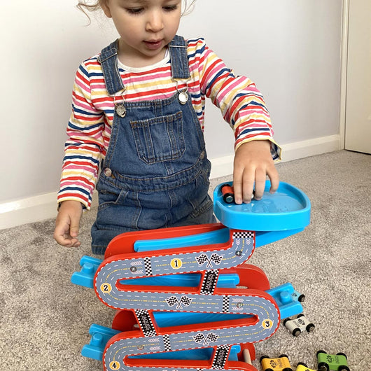 Car Garage Toy - Wooden Car Garage