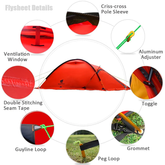 Ultralight Waterproof Alpine Tent 4 Season 2 Person