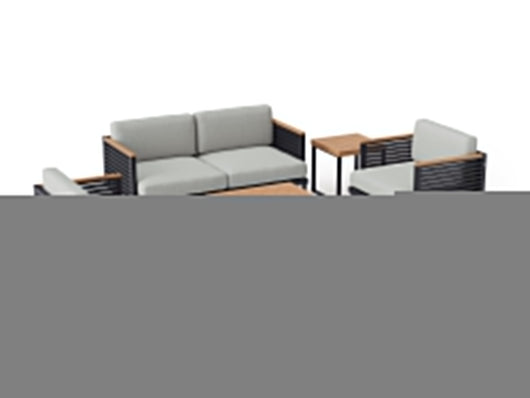Monterey 6 Seater Chat Set with Coffee Table and Side Table