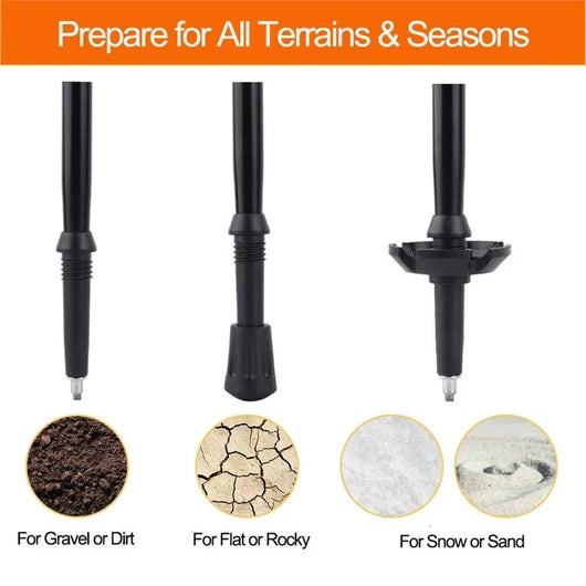 Aluminium Folding Hiking Sticks