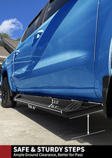 YITAMOTOR® Running Boards, Drop Side Steps Compatible with 2019-2025 Ram 1500 Crew Cab New Body Style, Black Powder Coated Off-Road Nerf Bars