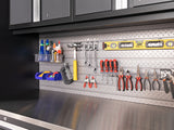 Pro Series 14 Piece Cabinet Set with Lockers, Base, Wall, Tool Drawer Cabinets and 56 in. Worktop