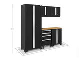 Bold Series 6 Piece Cabinet Set with Tool, Base, Wall Cabinets and 30 in. Locker