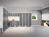 Pro Series 10 Piece Cabinet Set with Lockers, Tool Drawer Cabinet and 84 in. Worktop