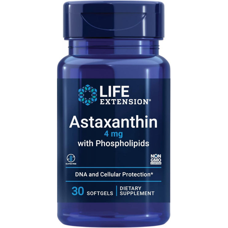 Astaxanthin with Phospholipids (4 mg) (30 Softgels) – Life Extension | SupplyNest Canada
