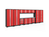 Bold Series 14 Piece Cabinet Set with Tool, Base, Wall Cabinets and 30 in. Lockers