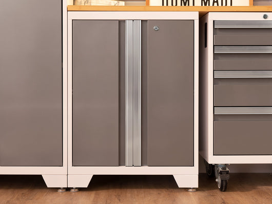 Bold Series 9 Piece Cabinet Set with 2 Base, Tool, Wall Cabinets and 30 in. Lockers