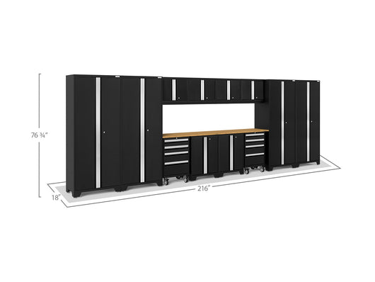 Bold Series 14 Piece Cabinet Set with Tool, Base, Wall Cabinets and 30 in. Lockers