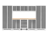 Bold Series 9 Piece Cabinet Set with 2 Base, Tool, Wall Cabinets and 30 in. Lockers